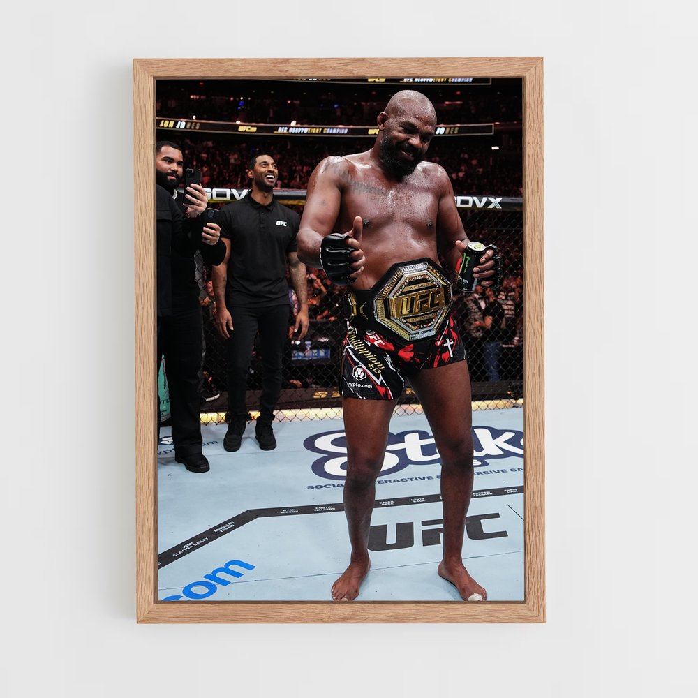 Poster Champion dans la Cage – affiche MMA (vue 4)